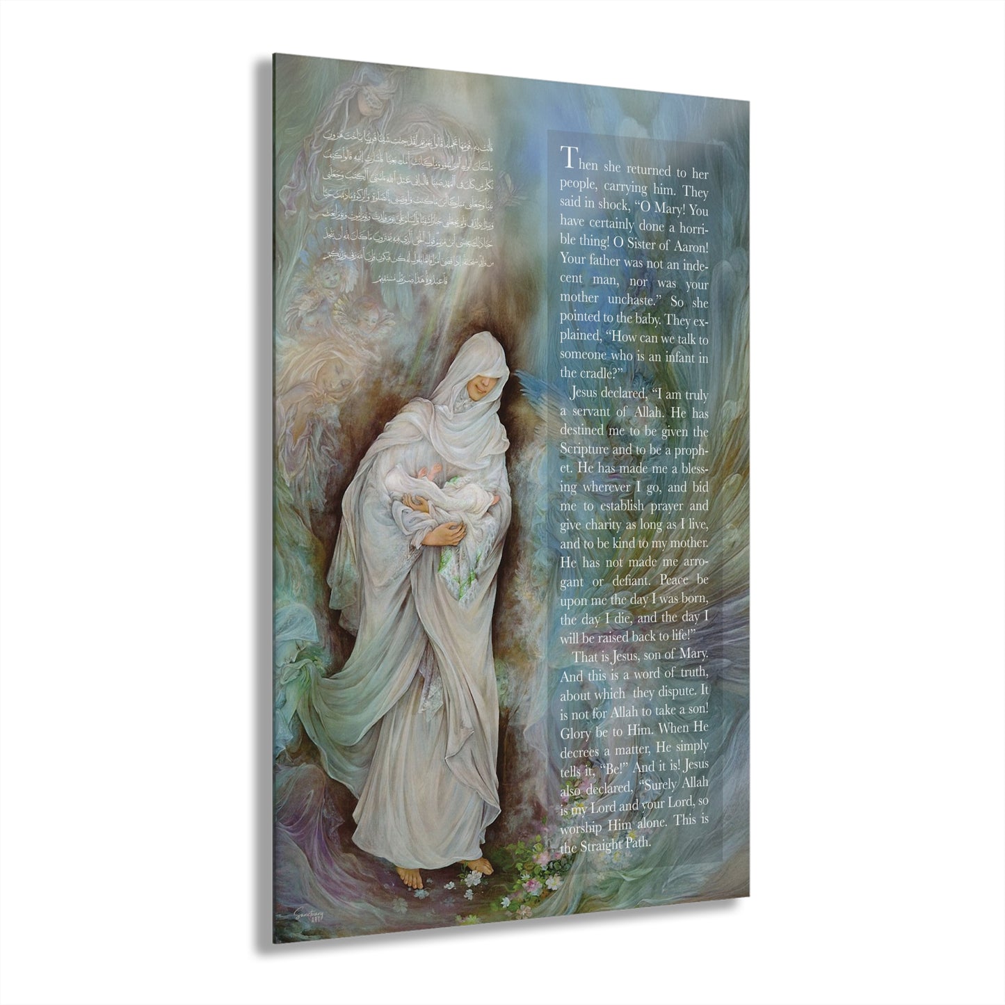 The Light of Jesus (A), Acrylic Wall Art | Islamic Wall Decor