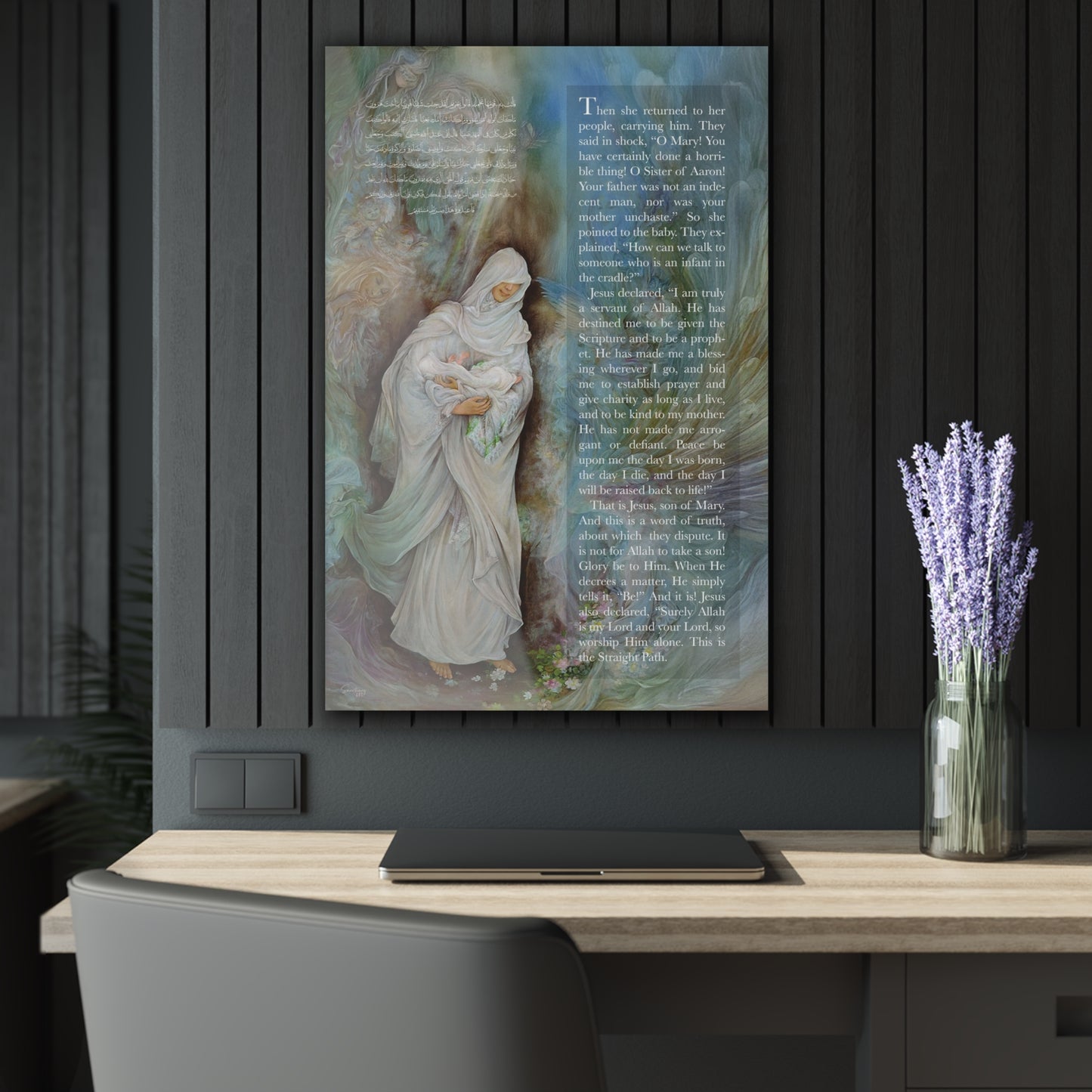 The Light of Jesus (A), Acrylic Wall Art | Islamic Wall Decor