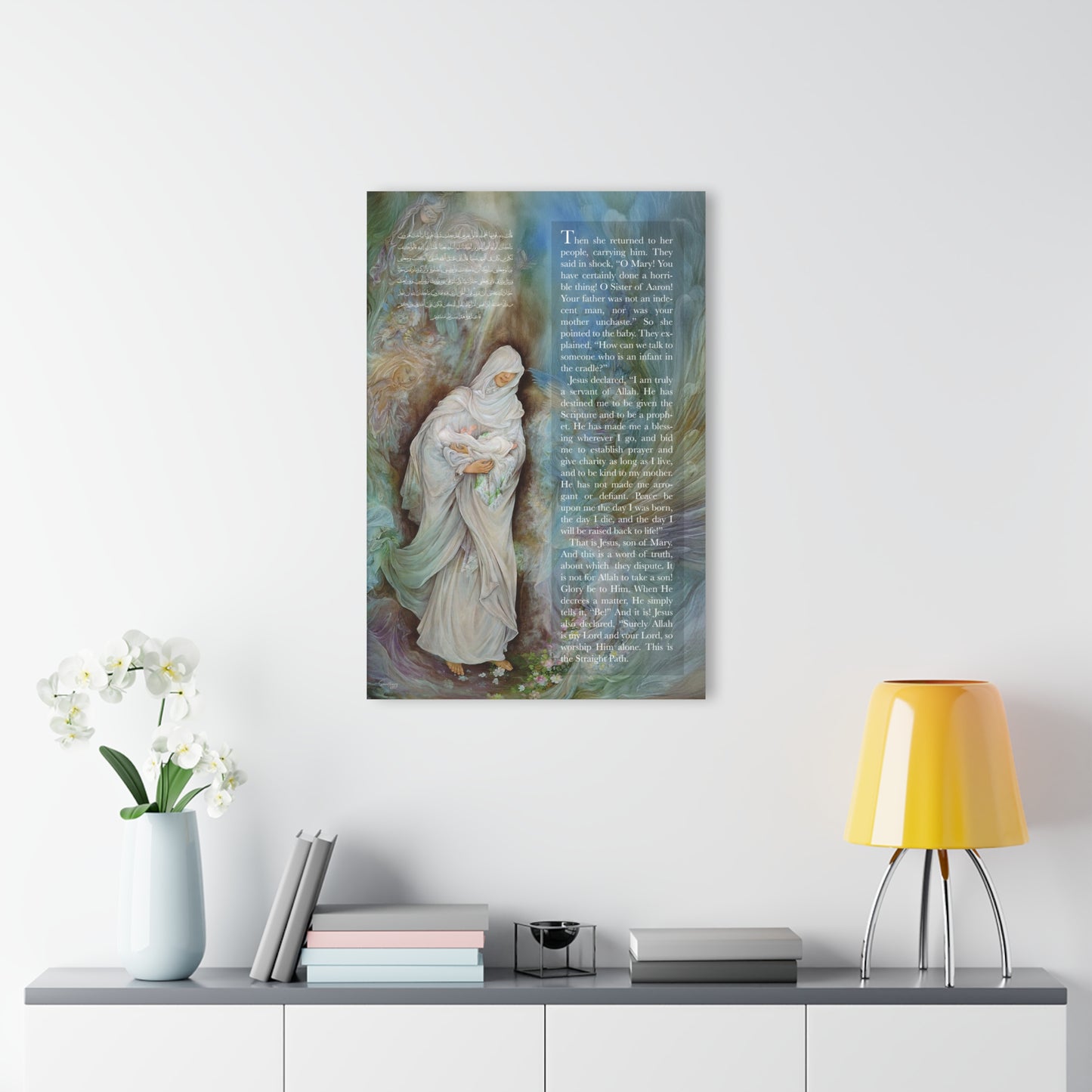 The Light of Jesus (A), Acrylic Wall Art | Islamic Wall Decor
