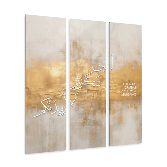 Law of Gratitude, Acrylic Wall Art | Islamic Wall Decor
